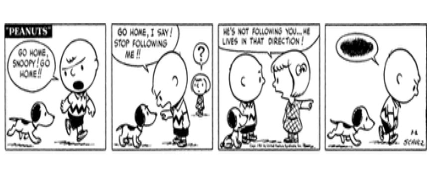 Imagen de Snoopy en un tira